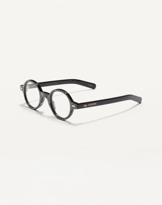 Lunettes Bizarre Circle avec cristaux en acétate Lunettes Bizarre Circle avec cristaux en acétate