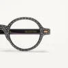 Lunettes Bizarre Circle avec cristaux en acétate Lunettes Bizarre Circle avec cristaux en acétate
