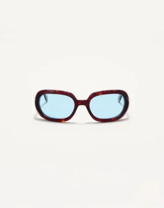 Lunettes ovales enveloppantes en acétate