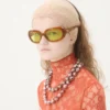 Lunettes ovales enveloppantes en acétate Lunettes ovales enveloppantes en acétate