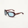 Lunettes ovales enveloppantes en acétate Lunettes ovales enveloppantes en acétate