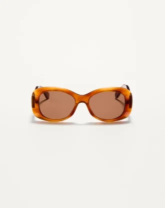 Lunettes rectangulaires en acétate style années 70