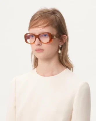 Lunettes rectangulaires en acétate style années 70