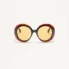 Lunettes rondes spectaculaires en acétate des années 1960 Lunettes rondes spectaculaires en acétate des années 1960