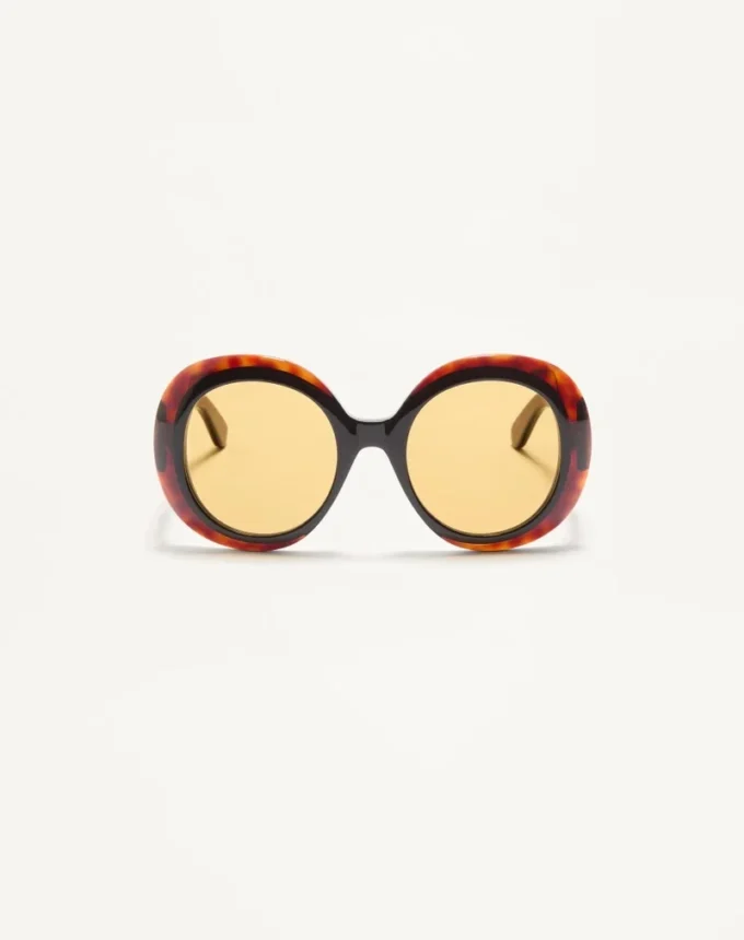 Lunettes rondes spectaculaires en acétate des années 1960 Lunettes rondes spectaculaires en acétate des années 1960