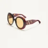 Lunettes rondes spectaculaires en acétate des années 1960 Lunettes rondes spectaculaires en acétate des années 1960