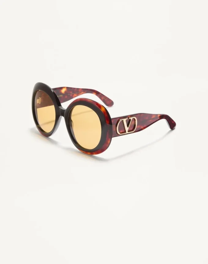 Lunettes rondes spectaculaires en acétate des années 1960 Lunettes rondes spectaculaires en acétate des années 1960