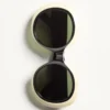Lunettes rondes spectaculaires en acétate des années 1960 Lunettes rondes spectaculaires en acétate des années 1960