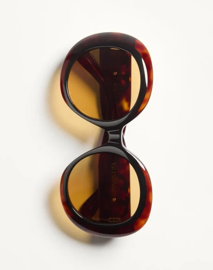 Lunettes rondes spectaculaires en acétate des années 1960 Lunettes rondes spectaculaires en acétate des années 1960