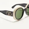 Lunettes rondes spectaculaires en acétate des années 1960 Lunettes rondes spectaculaires en acétate des années 1960