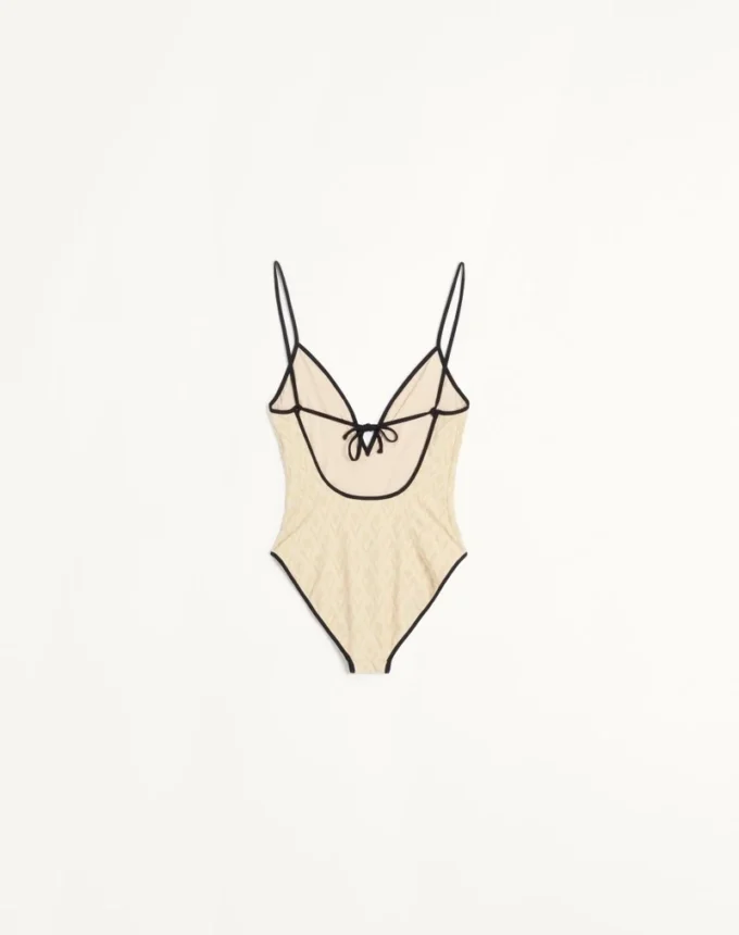 Maillot de bain en jacquard Toute La V Maillot de bain en jacquard Toute La V