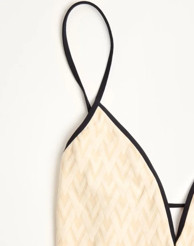 Maillot de bain en jacquard Toute La V Maillot de bain en jacquard Toute La V