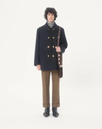 Manteau croisé en feutre de laine Valentino