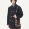 Manteau croisé en feutre de laine Valentino Manteau croisé en feutre de laine Valentino