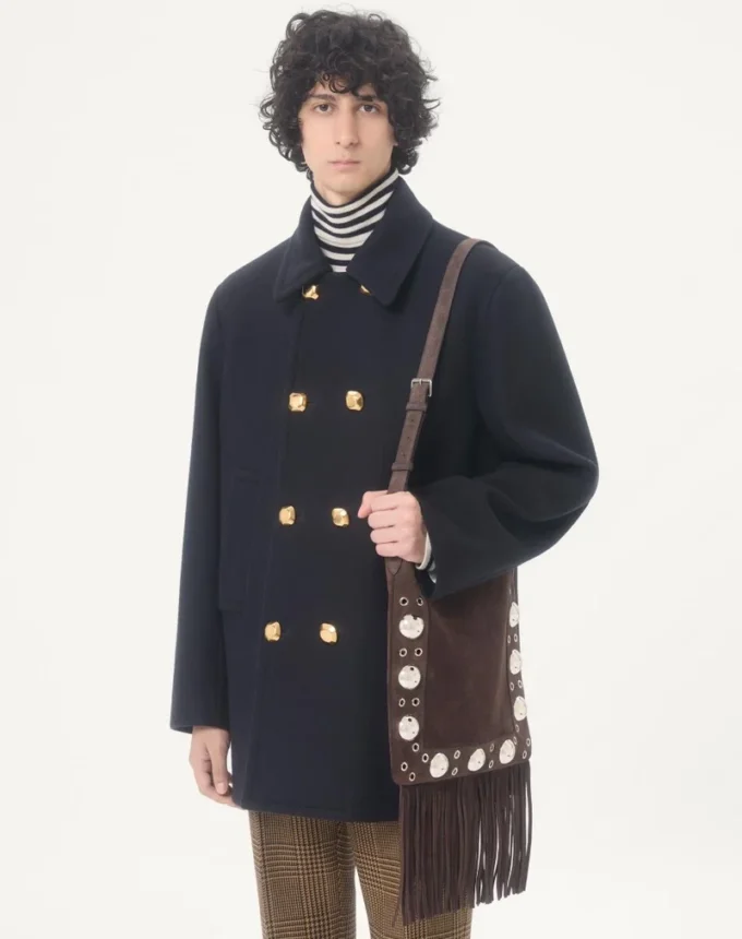 Manteau croisé en feutre de laine Valentino Manteau croisé en feutre de laine Valentino