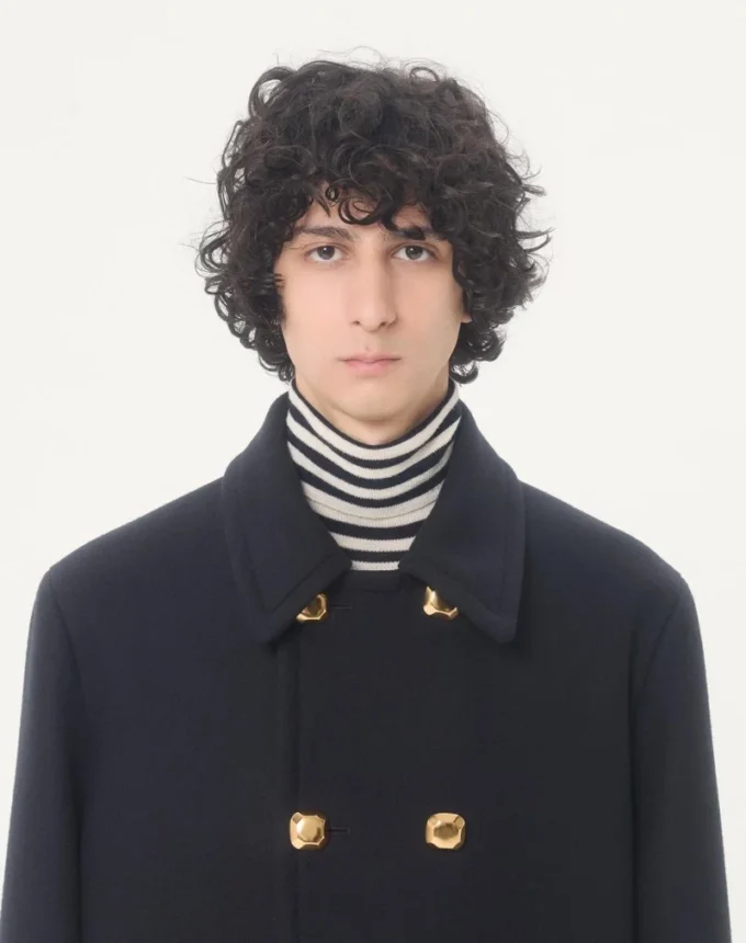 Manteau croisé en feutre de laine Valentino Manteau croisé en feutre de laine Valentino