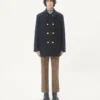Manteau croisé en feutre de laine Valentino Manteau croisé en feutre de laine Valentino
