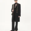 Manteau croisé en laine double épaisseur Valentino Manteau croisé en laine double épaisseur Valentino