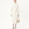 Manteau drapé compact Manteau drapé compact