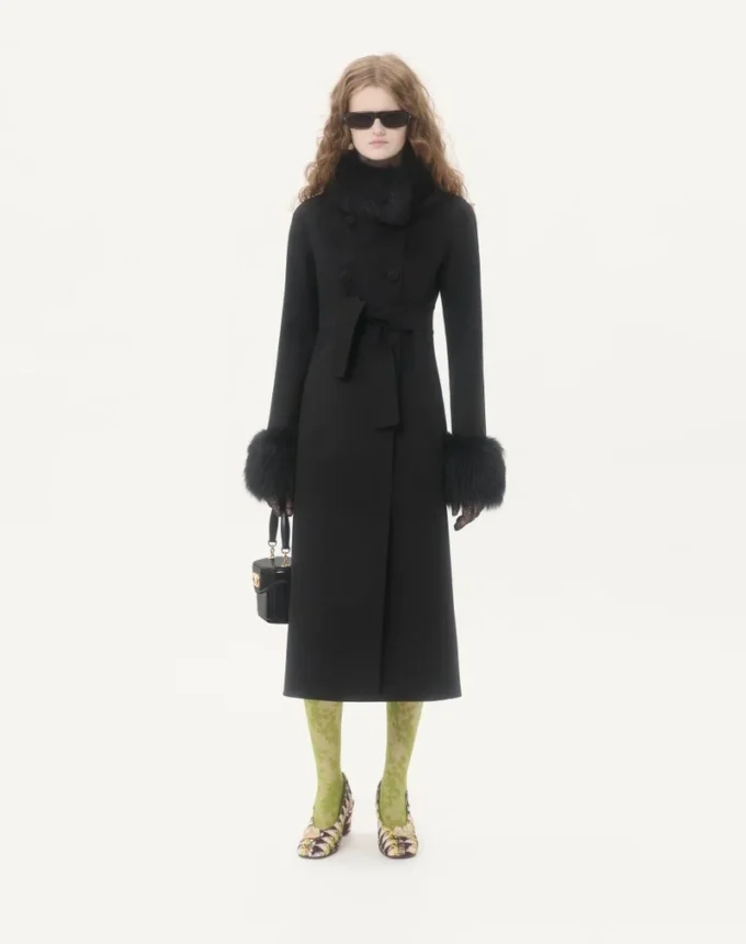 Manteau drapé compact Manteau drapé compact