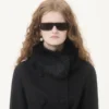 Manteau drapé compact Manteau drapé compact