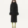 Manteau drapé compact Manteau drapé compact