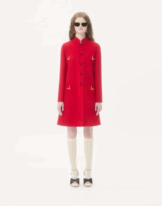 Manteau drapé compact Manteau drapé compact