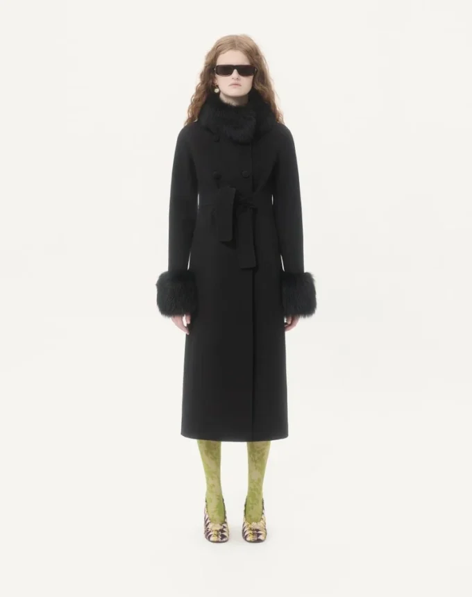 Manteau drapé compact Manteau drapé compact