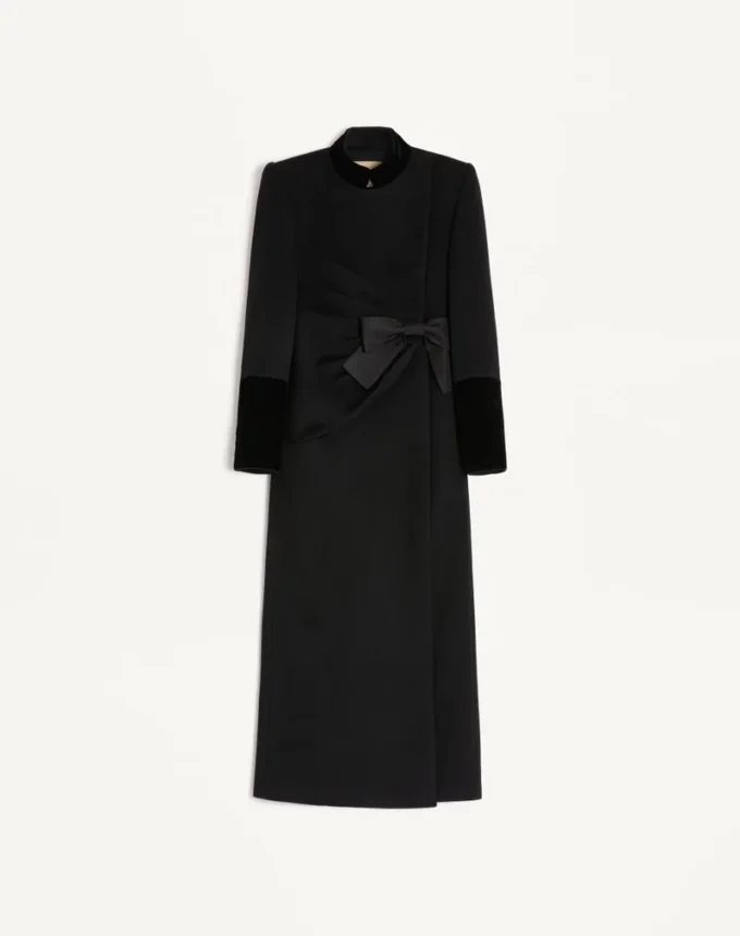 Manteau drapé compact Manteau drapé compact