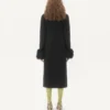 Manteau drapé compact Manteau drapé compact