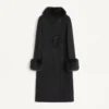 Manteau drapé compact Manteau drapé compact