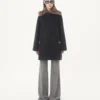 Manteau drapé en laine Manteau drapé en laine