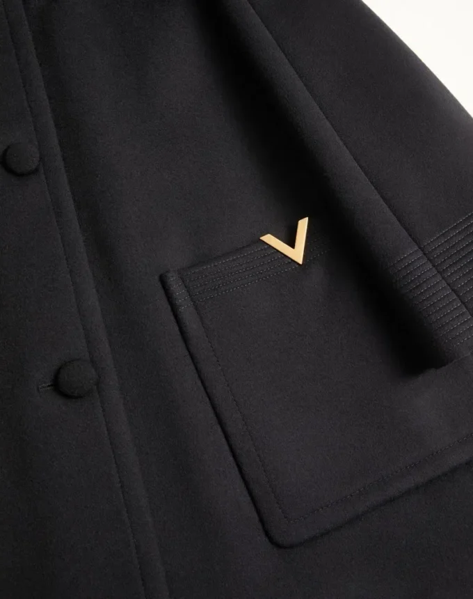 Manteau drapé en laine Manteau drapé en laine