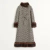 Manteau en jacquard Toute La V Manteau en jacquard Toute La V