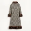 Manteau en jacquard Toute La V Manteau en jacquard Toute La V
