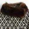 Manteau en jacquard Toute La V Manteau en jacquard Toute La V
