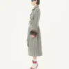 Manteau en laine avec imprimé animal Fauve Eclat Manteau en laine avec imprimé animal Fauve Eclat
