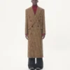 Manteau en laine à double boutonnage Valentino avec motif Glen Plaid Manteau en laine à double boutonnage Valentino avec motif Glen Plaid
