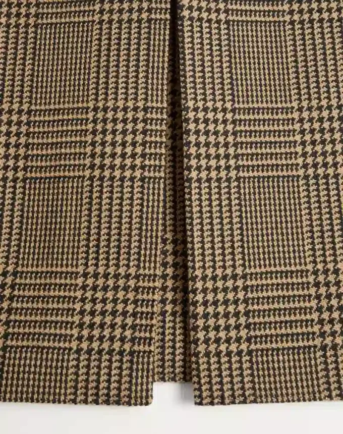 Manteau en laine à double boutonnage Valentino avec motif Glen Plaid Manteau en laine à double boutonnage Valentino avec motif Glen Plaid