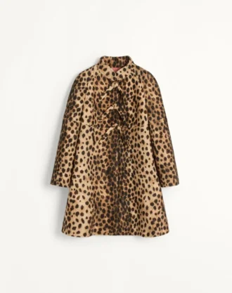 Manteau en laine imprimé Jaguar Spots