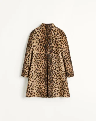 Manteau en laine imprimé Jaguar Spots