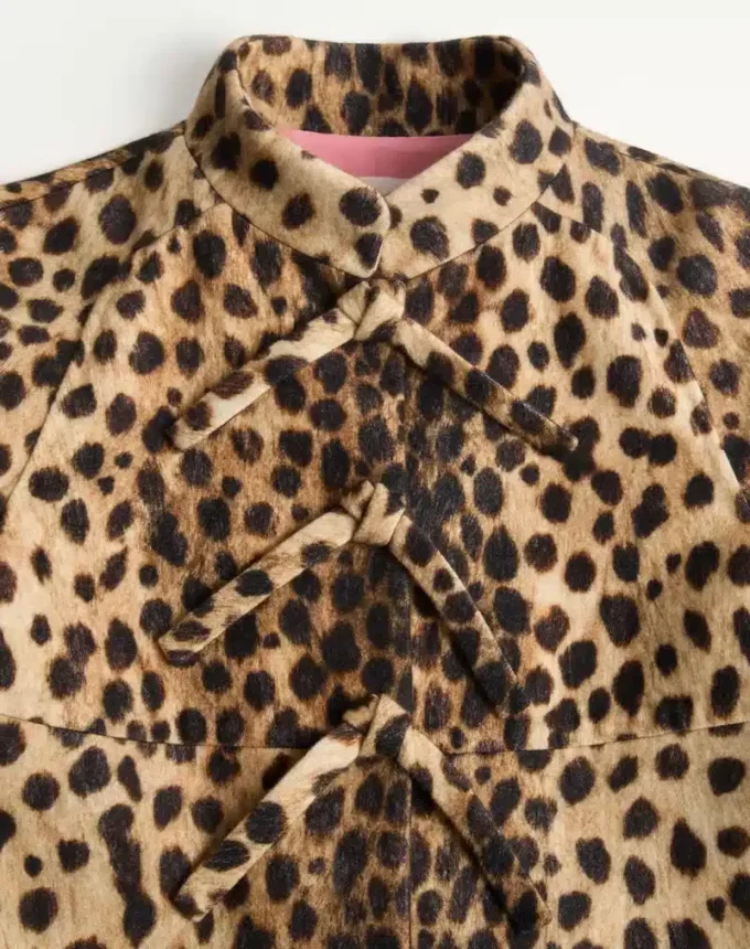 Manteau en laine imprimé Jaguar Spots Manteau en laine imprimé Jaguar Spots