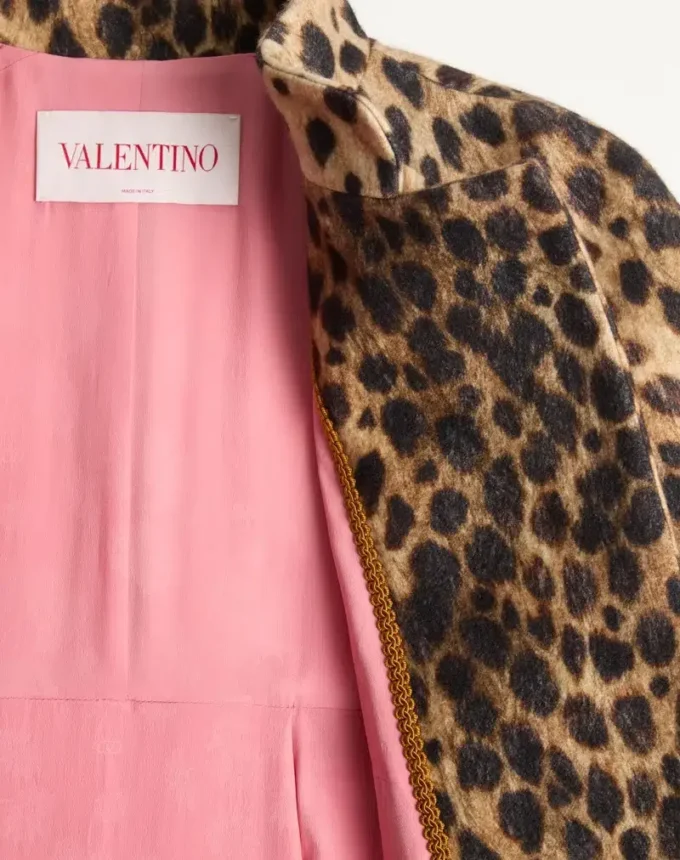 Manteau en laine imprimé Jaguar Spots Manteau en laine imprimé Jaguar Spots