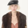 Manteau en laine tachetée Fauve Eclat Manteau en laine tachetée Fauve Eclat