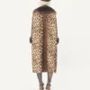 Manteau en laine tachetée Fauve Eclat Manteau en laine tachetée Fauve Eclat