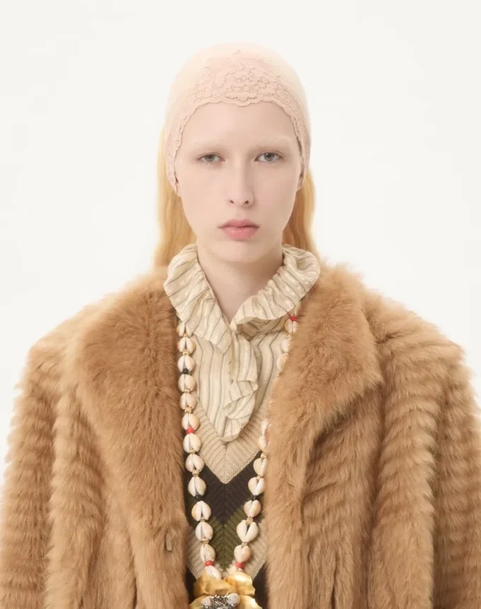 Manteau en peau lainée Manteau en peau lainée