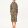 Manteau en tissu imprimé animalier Manteau en tissu imprimé animalier