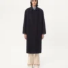 Manteau simple boutonnage en laine et cachemire Manteau simple boutonnage en laine et cachemire