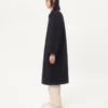 Manteau simple boutonnage en laine et cachemire Manteau simple boutonnage en laine et cachemire