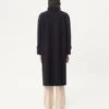 Manteau simple boutonnage en laine et cachemire Manteau simple boutonnage en laine et cachemire